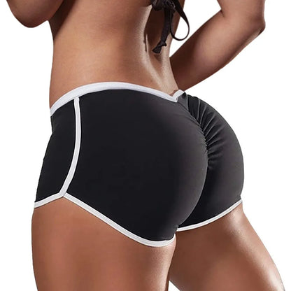 Hot Women Casual Solid Elastic High Waist Push Up Fitness Yoga Shorts Running Gym Stretch Sports Short Pants