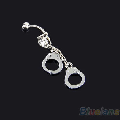 Lady Rhinestone Flower Stainless Steel Belly Button Navel Ring Piercing Jewelry Navel Piercing Earring Belly Piercing Sexy Body