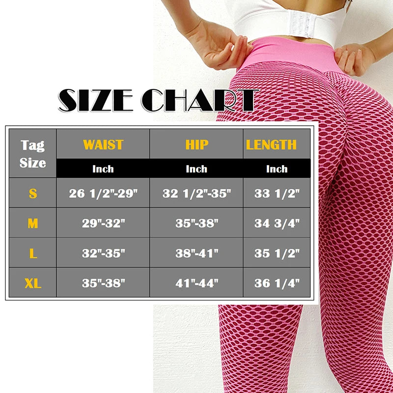 Sexy Booty Leggings Women Textured Scrunch Butt Legging Fitness Sport Leggins Push Up Anti-Cellulite Gym Pants Women Clothes