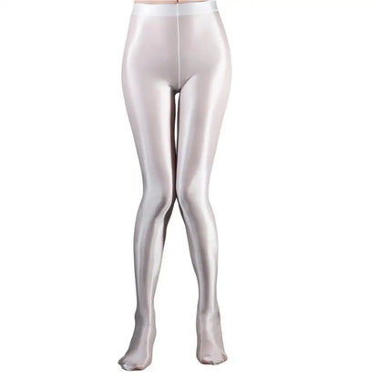 Chic Yoga Trousers  with Socks Foot-length Stage Performance Leggings  Smooth Surface Yoga Trousers