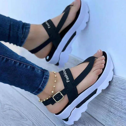 Women Sandals New Platform Sandals For Summer Wedges Shoes Women Platform Heels Sandalias Mujer Luxury Summer Flip Flops