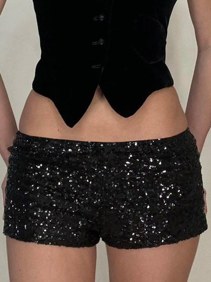 Sexy Trendy Sequin Women’s Short Fashion New Chic All-March Hottie Slim Fit Exquisite Shorts