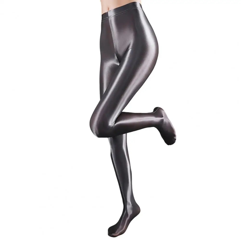 Chic Yoga Trousers  with Socks Foot-length Stage Performance Leggings  Smooth Surface Yoga Trousers