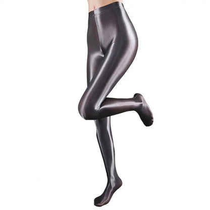 Chic Yoga Trousers  with Socks Foot-length Stage Performance Leggings  Smooth Surface Yoga Trousers