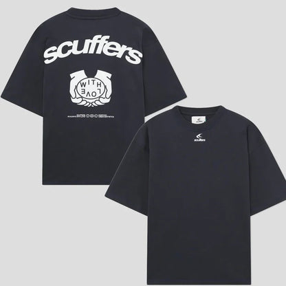 Scuffers Logo Latest Edition Double-sided Print Men's Sports Hoodie Brother Gothic Oversized T-shirt Street Top Y2k Clothes