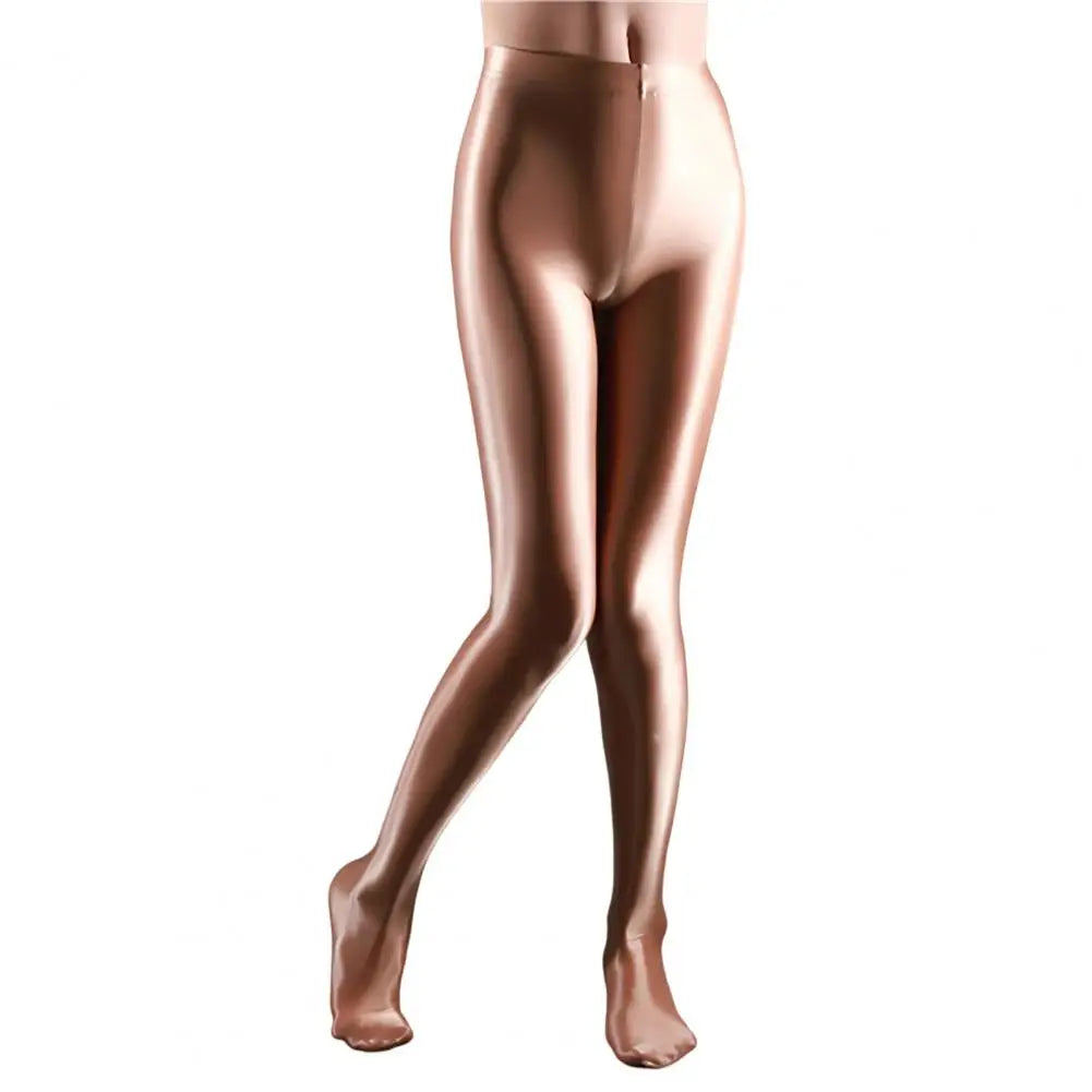 Chic Yoga Trousers  with Socks Foot-length Stage Performance Leggings  Smooth Surface Yoga Trousers