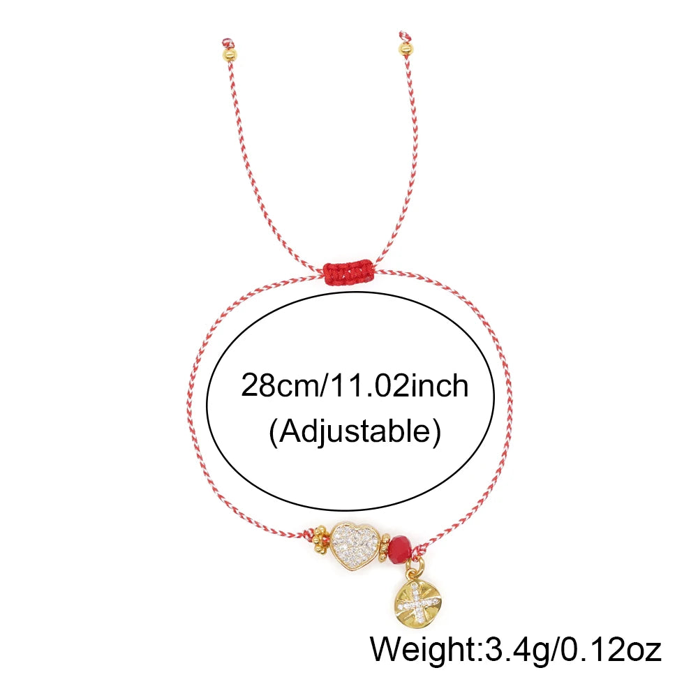 Go2boho Martis Series Micro-set Round Pendant Snowflake Crystals Heart Jewelry 2024 Fashion Greek March Bracelets For Women