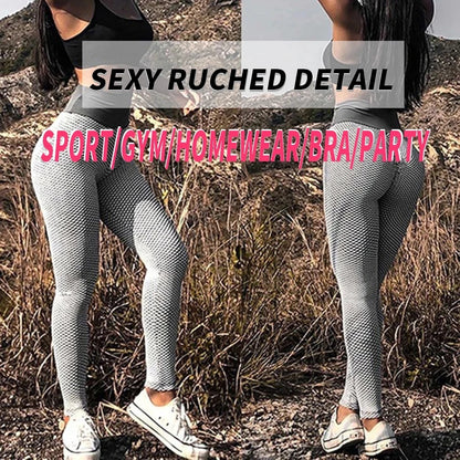 Sexy Booty Leggings Women Textured Scrunch Butt Legging Fitness Sport Leggins Push Up Anti-Cellulite Gym Pants Women Clothes