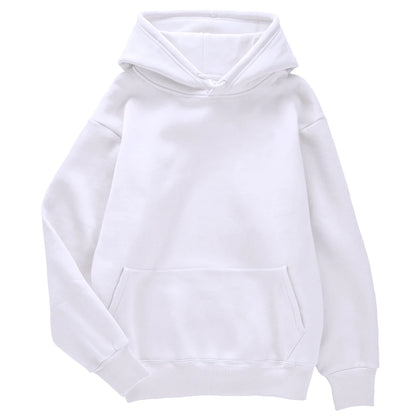 Fashion Solid Women Streetwear Multicolor Autumn Female Hoodies Fleece Pocket Unisex Oversize Pullovers Comfortable Warm Hoody