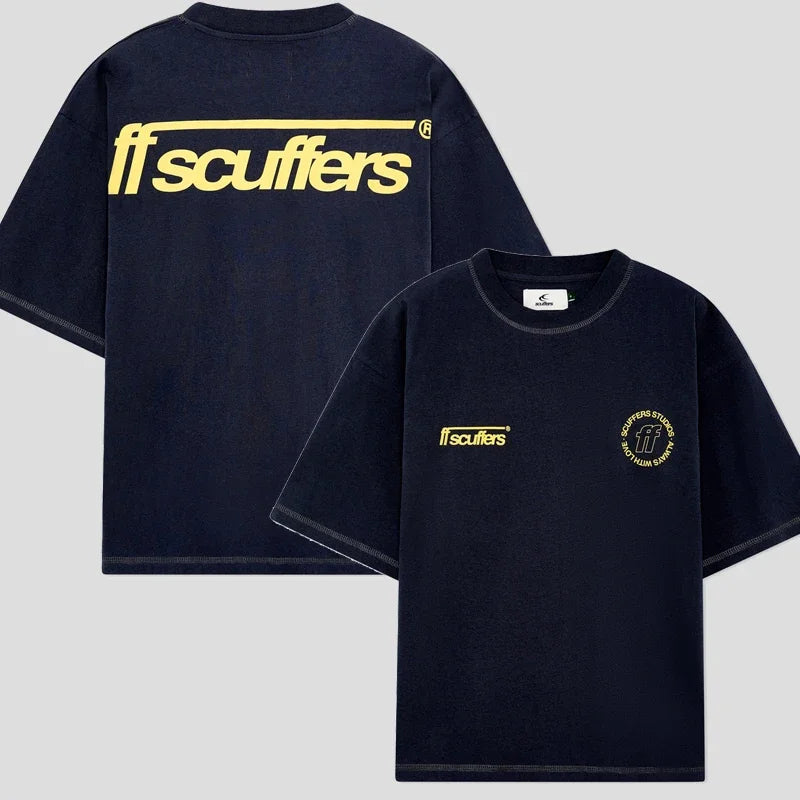 Scuffers Logo Latest Edition Double-sided Print Men's Sports Hoodie Brother Gothic Oversized T-shirt Street Top Y2k Clothes