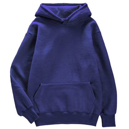 Fashion Solid Women Streetwear Multicolor Autumn Female Hoodies Fleece Pocket Unisex Oversize Pullovers Comfortable Warm Hoody