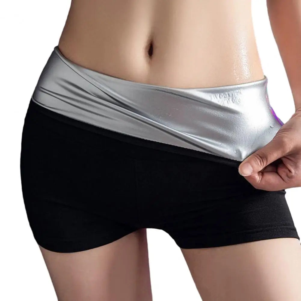 High-Waist Women Shorts Solid Color Thin Shapewear Tight Fat Burning Sauna Sweat Body Shapers Sportswear