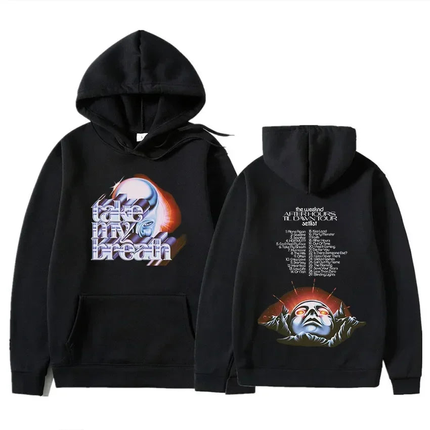 Singer The Weeknd Hoody After Hours Til Dawn Fm Music Album Autumn and Winter Women Men Hoodie Pullover Hip Hop Rock Top